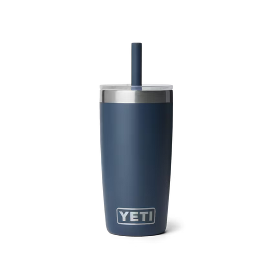 YETI RAMBLER 10 OZ TUMBLER STRAW NAVY | Yeti Market