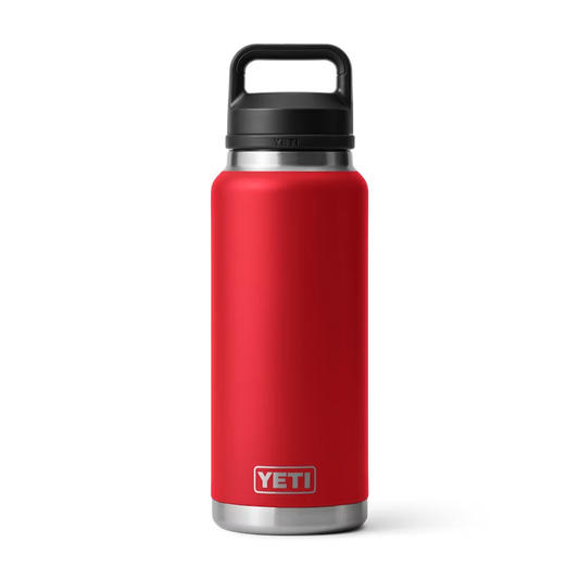 RAMBLER® BOTTLE 36 OZ CHUG CAP RESCUE RED | Yeti Market