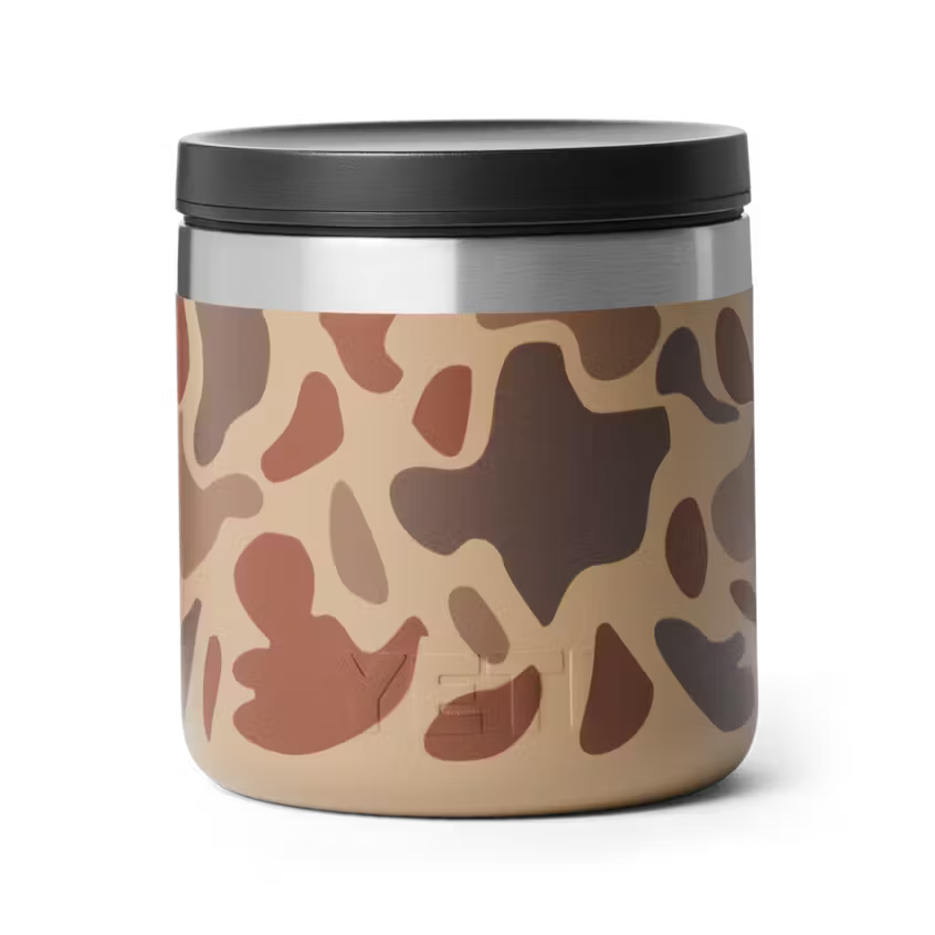 FOOD JAR 8 OZ WETLANDS CAMO