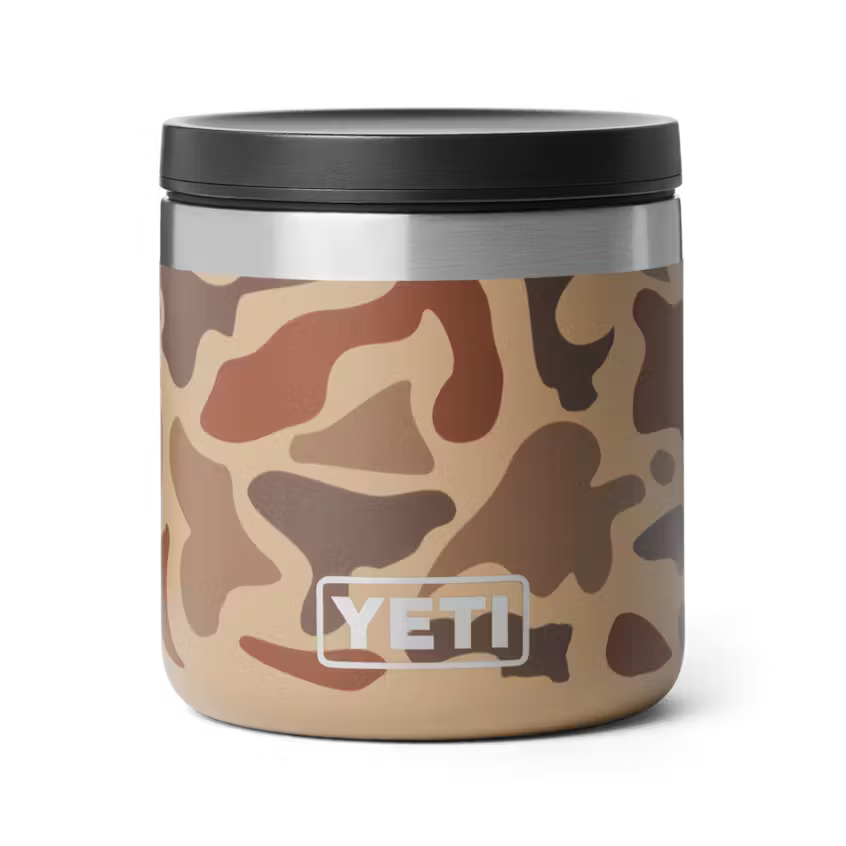 FOOD JAR 8 OZ WETLANDS CAMO