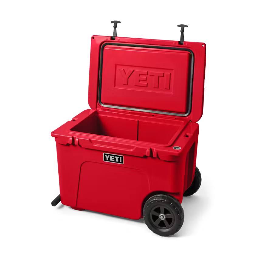 TUNDRA® HAUL WHEELED COOLER RESCUE RED