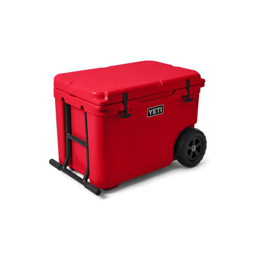 TUNDRA® HAUL WHEELED COOLER RESCUE RED