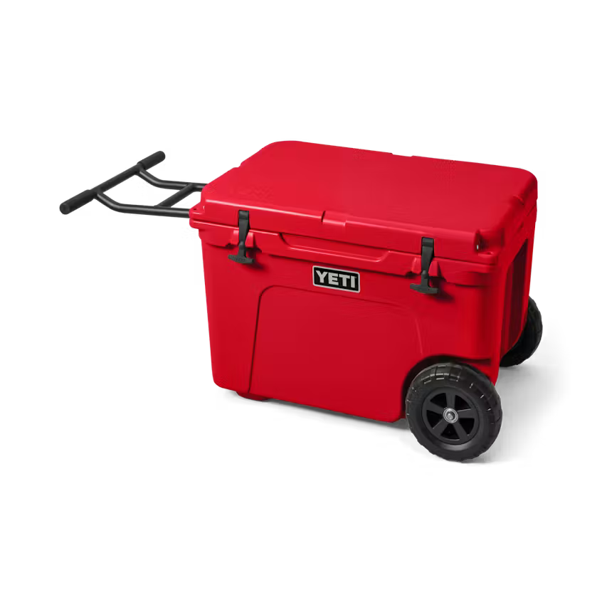 TUNDRA® HAUL WHEELED COOLER RESCUE RED