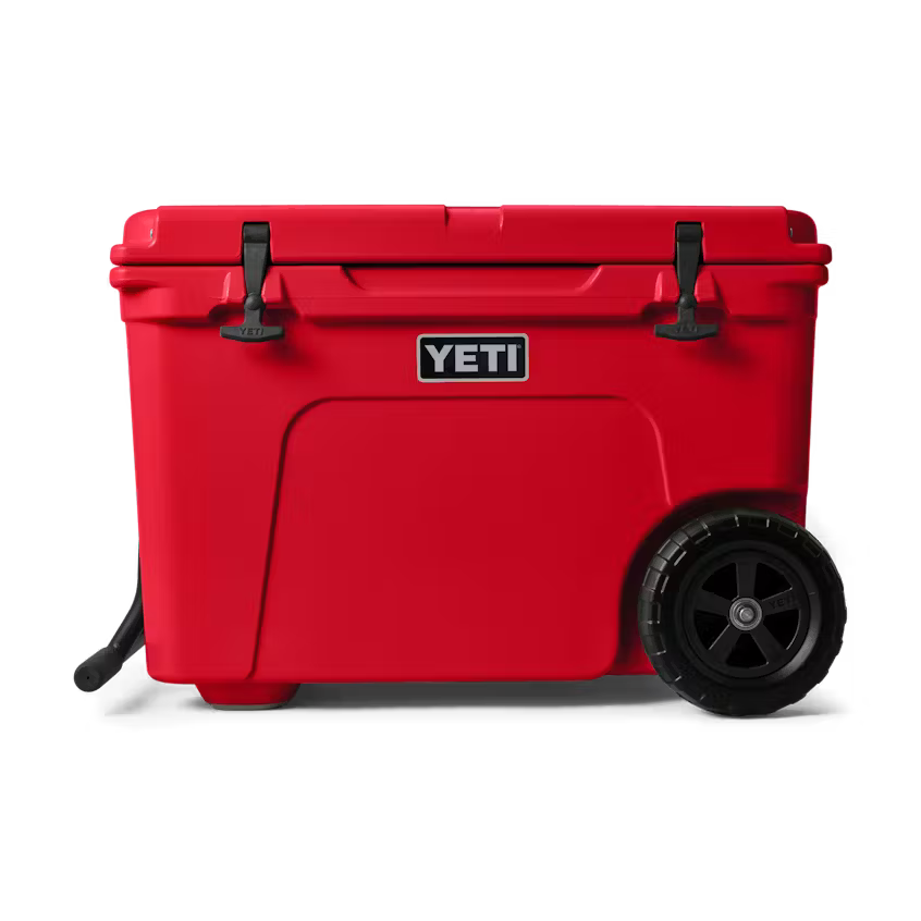 TUNDRA® HAUL WHEELED COOLER RESCUE RED