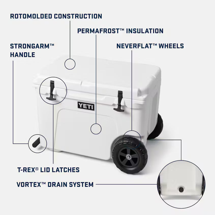 TUNDRA® HAUL WHEELED COOLER BLANCO