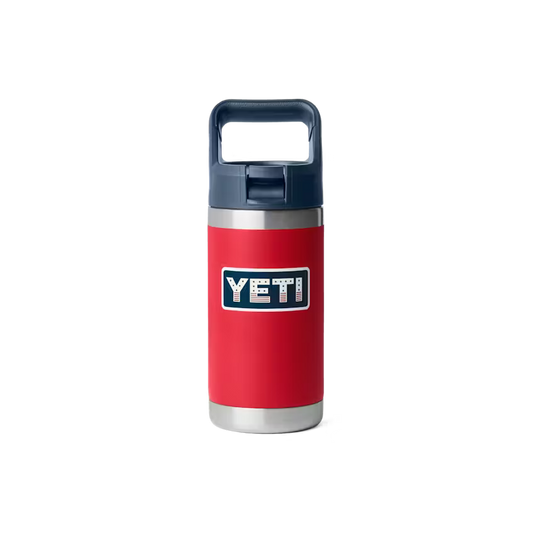 YETI RAMBLER JR. 12 OZ KIDS BOTTLE RED/NAVY BADGE | Yeti Market