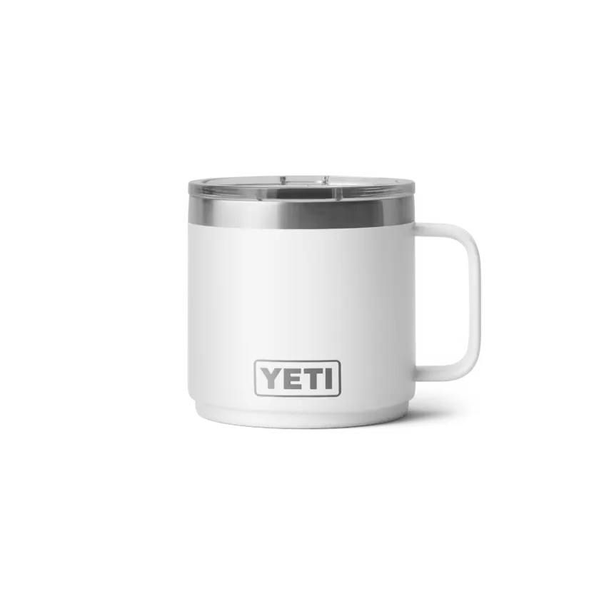 YETI Rambler 14 oz Taza Térmica con Asa y Tapa MagSlider Blanco | Yeti Market