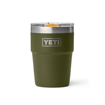 YETI RAMBLER 16 OZ STACKABLE CUP OLIVE/KING CRAB ORANGE | Yeti Market