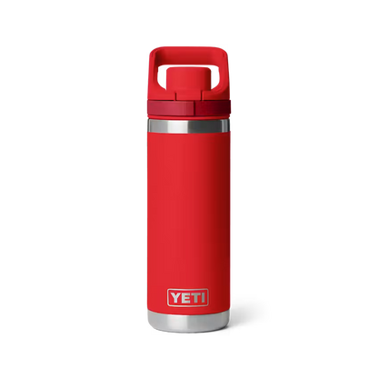 TERMO YETI RAMBLER 18 OZ BOTTLE FLIP CHUG CAP RESCUE RED