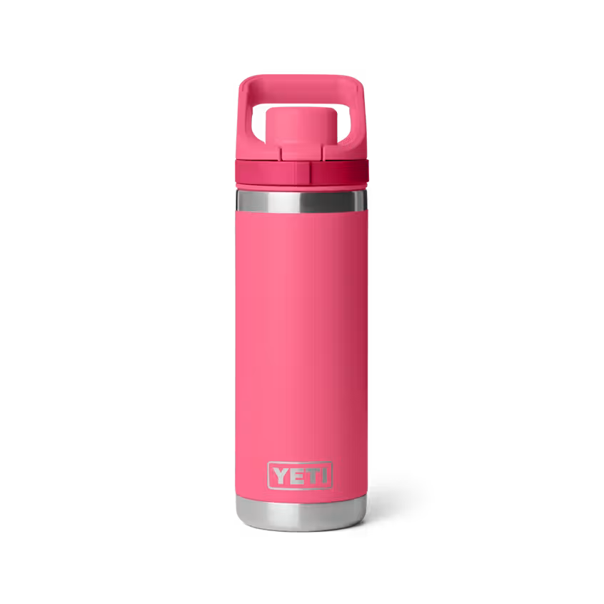 TERMO YETI RAMBLER 18 OZ BOTTLE FLIP CHUG CAP TROPICAL PINK
