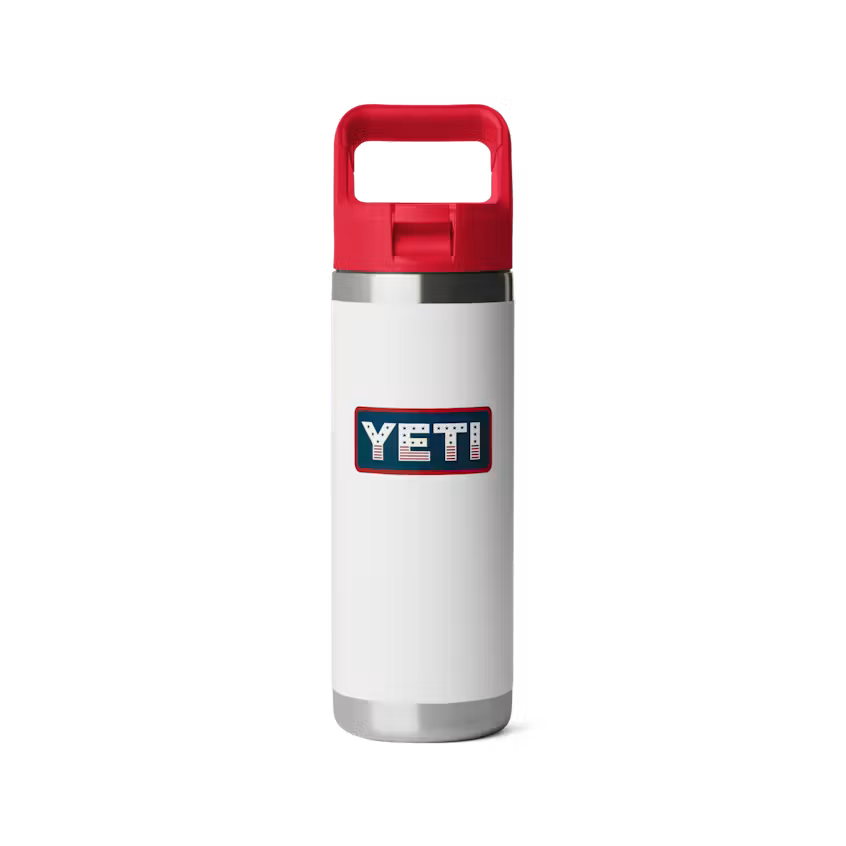 YETI RAMBLER 18 OZ KIDS BOTTLE PATRIOTIC WHITE | Yeti Market