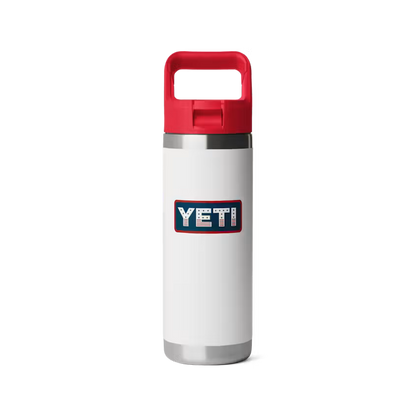 YETI RAMBLER 18 OZ KIDS BOTTLE PATRIOTIC WHITE | Yeti Market