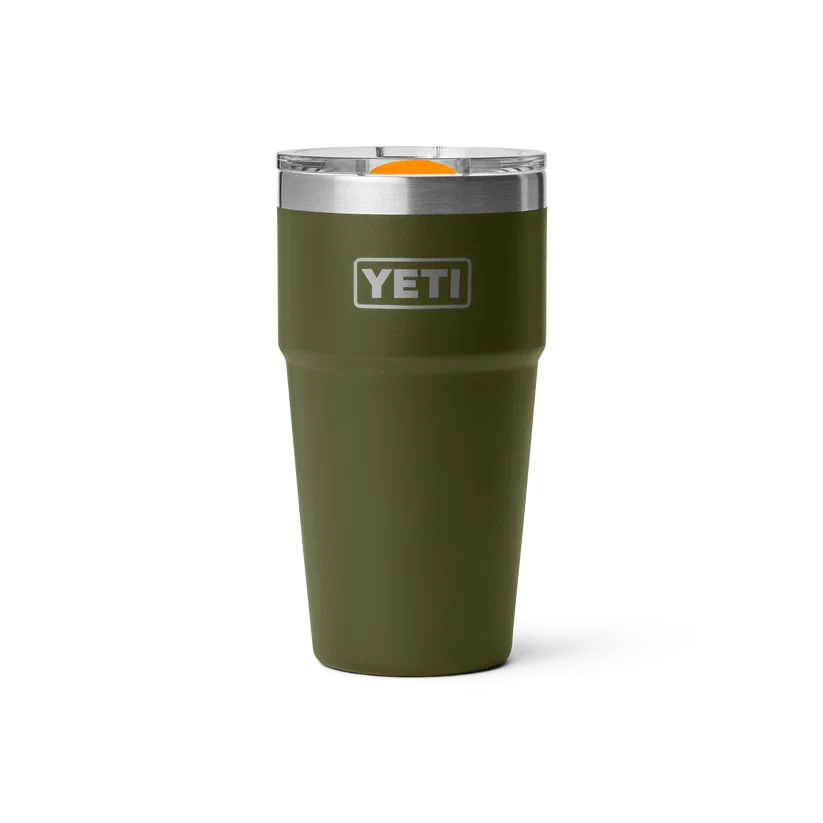 YETI RAMBLER 20 OZ STACKABLE OLIVE/KING CRAB ORANGE | Yeti Market