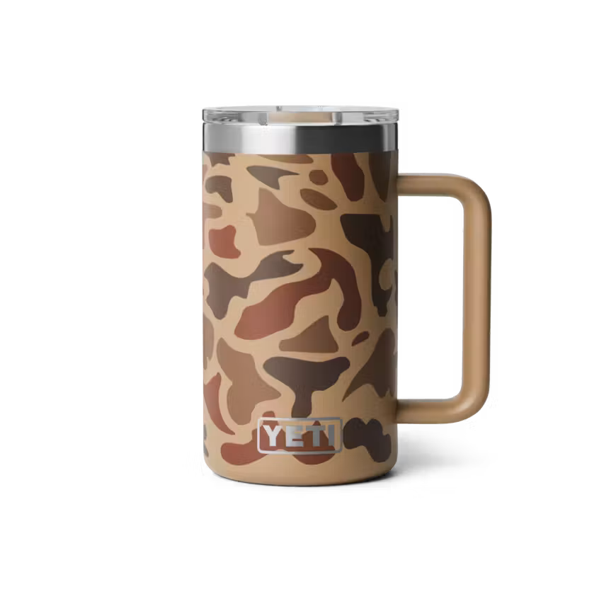 YETI RAMBLER TAZA 24 OZ MUG WETLANDS CAMO | Yeti Market
