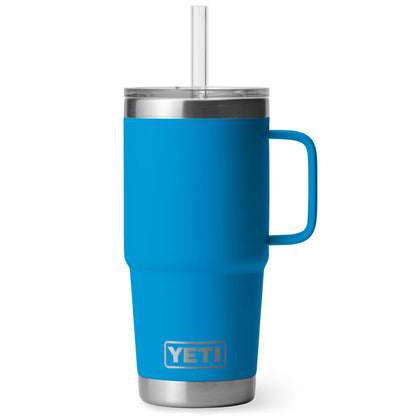 YETI Rambler Mug 25 oz Taza Térmica con Popote Big Wave Blue | Yeti Market