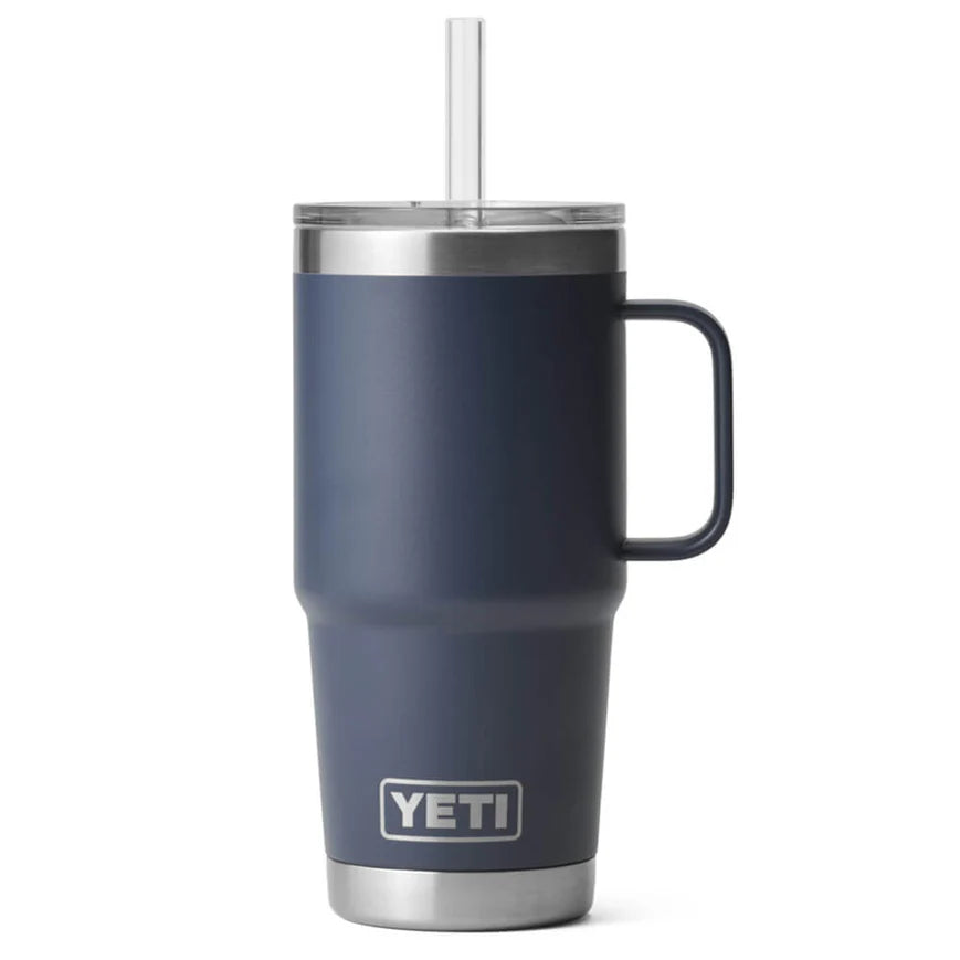 YETI Rambler Mug 25 oz Taza Térmica con Popote