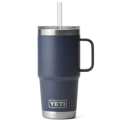 YETI Rambler Mug 25 oz Taza Térmica con Popote Azul Marino | Yeti Market