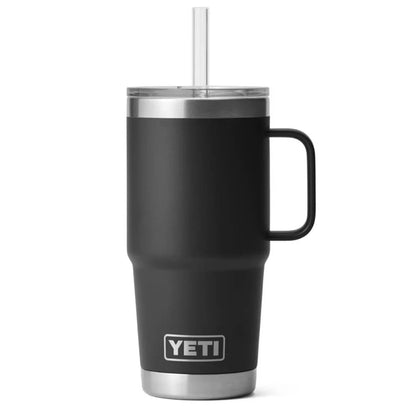 YETI Rambler Mug 25 oz Taza Térmica con Popote Negro | Yeti Market