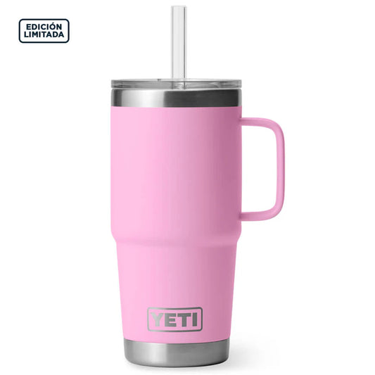 YETI Rambler Mug 25 oz Taza Térmica con Popote Power Pink | Yeti Market