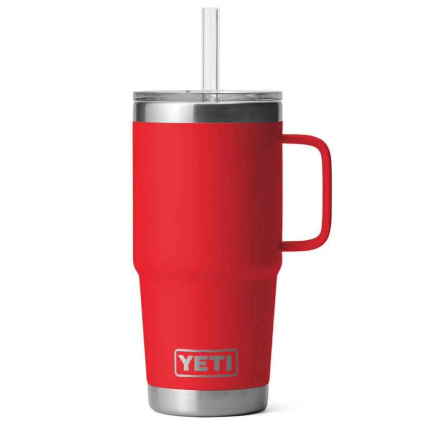 YETI Rambler Mug 25 oz Taza Térmica con Popote Rescue Red | Yeti Market