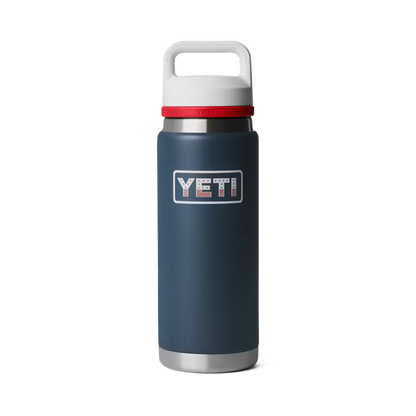 YETI RAMBLER 26 OZ BOTTLE CHUG CAP NAYY/WHITE/RESCUE RED BADGE | Yeti Market