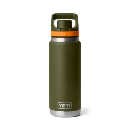 Botella térmica YETI Rambler 26 oz con tapa Flip Chug Olive/King Crab Orange  | Yeti Market