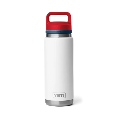 YETI RAMBLER 26 OZ BOTTLE CHUG CAP PATRIOTIC WHITE | Yeti Market