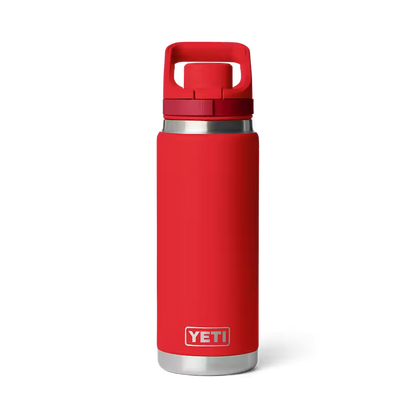 YETI RAMBLER 26 OZ  BOTTLE FLIP CHUG CAP RESCUE RED
