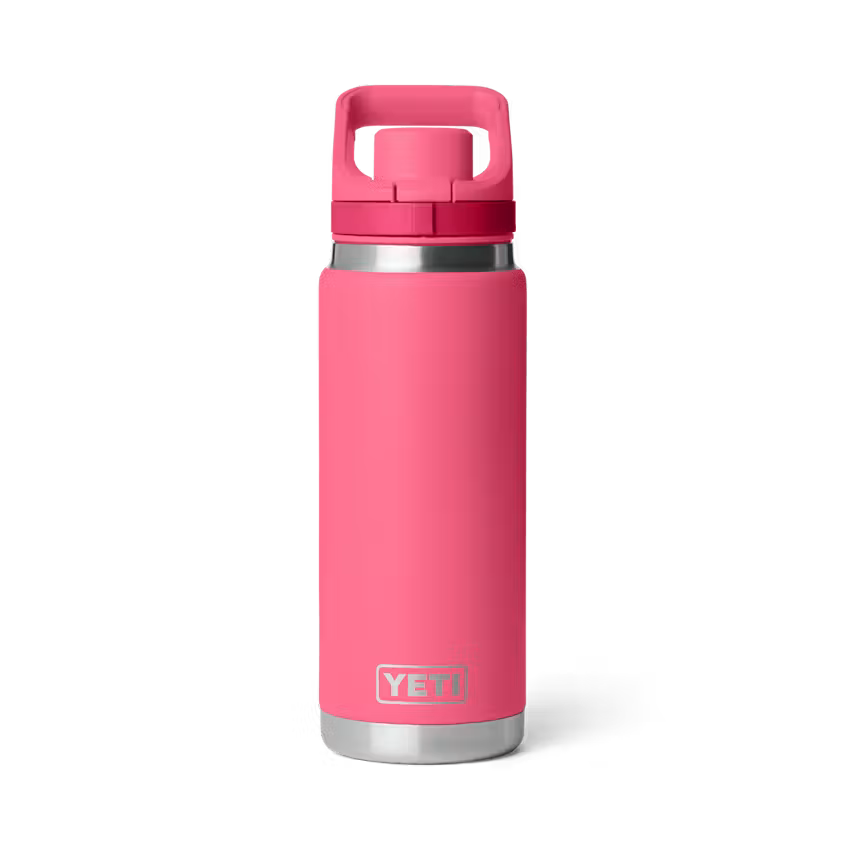 YETI RAMBLER 26 OZ  BOTTLE FLIP CHUG CAP TROPICAL PINK