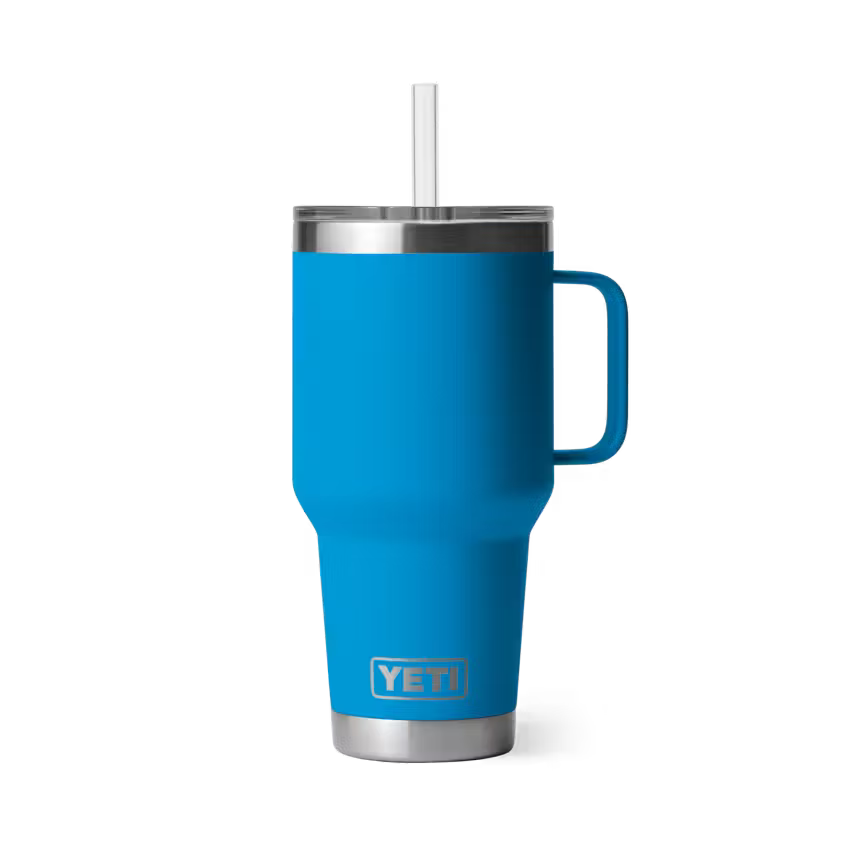 YETI Rambler Mug 35 oz Taza Térmica con Popote Big Wave Blue | Yeti Market