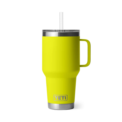 YETI Rambler Mug 35 oz Taza Térmica con Popote Firefly Yellow | Yeti Market