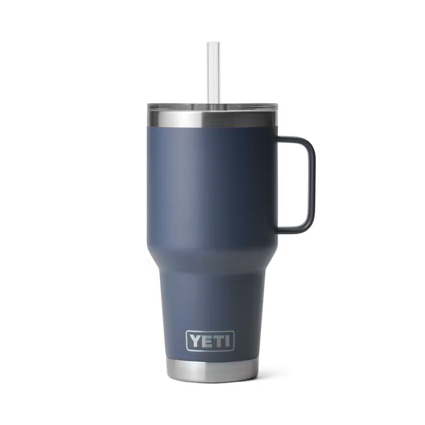 YETI Rambler Mug 35 oz Taza Térmica con Popote Azul Marino | Yeti Market
