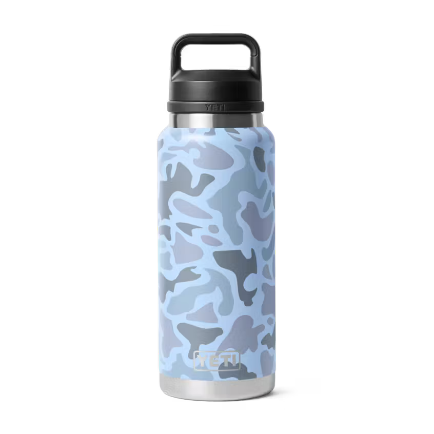 YETI Rambler 36 oz Botella Térmica con Tapa Chug Blue Camo | Yeti Market
