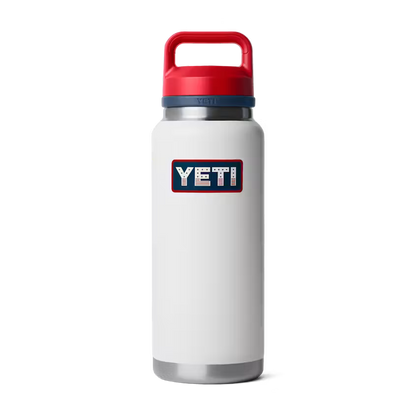 YETI RAMBLER BOTTLE 36 OZ CHUG CAP PATRIOTIC BLANCO | Yeti Market