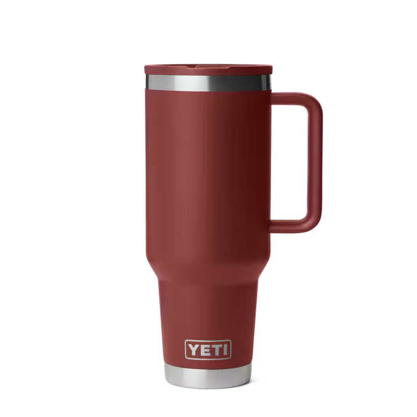 YETI 40 OZ TRAVEL MUG STRAW STAG RED | Yeti Market