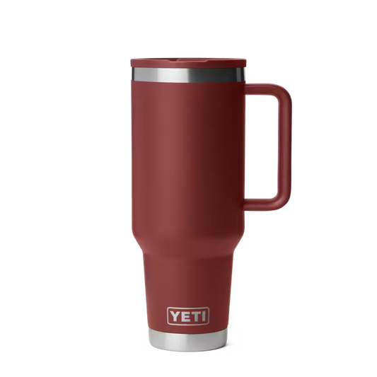 YETI 40 OZ TRAVEL MUG STRAW STAG RED | Yeti Market