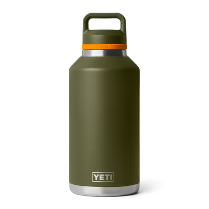 YETI RAMBLER 64 OZ BOTTLE CHUG CAP OLIVE/KING CRAB ORANGE | Yeti Market