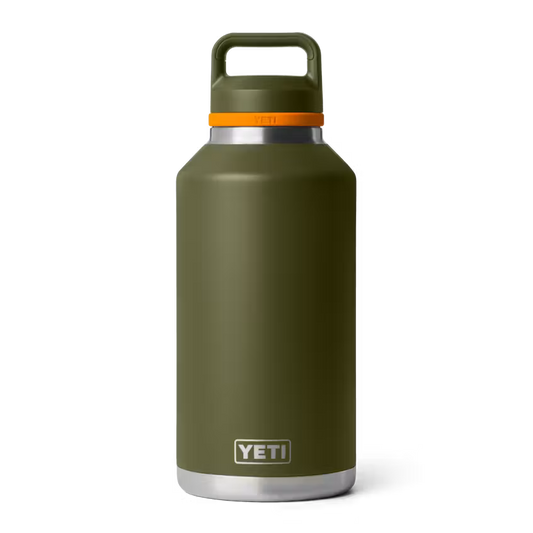 YETI RAMBLER 64 OZ BOTTLE CHUG CAP OLIVE/KING CRAB ORANGE| Yeti Market