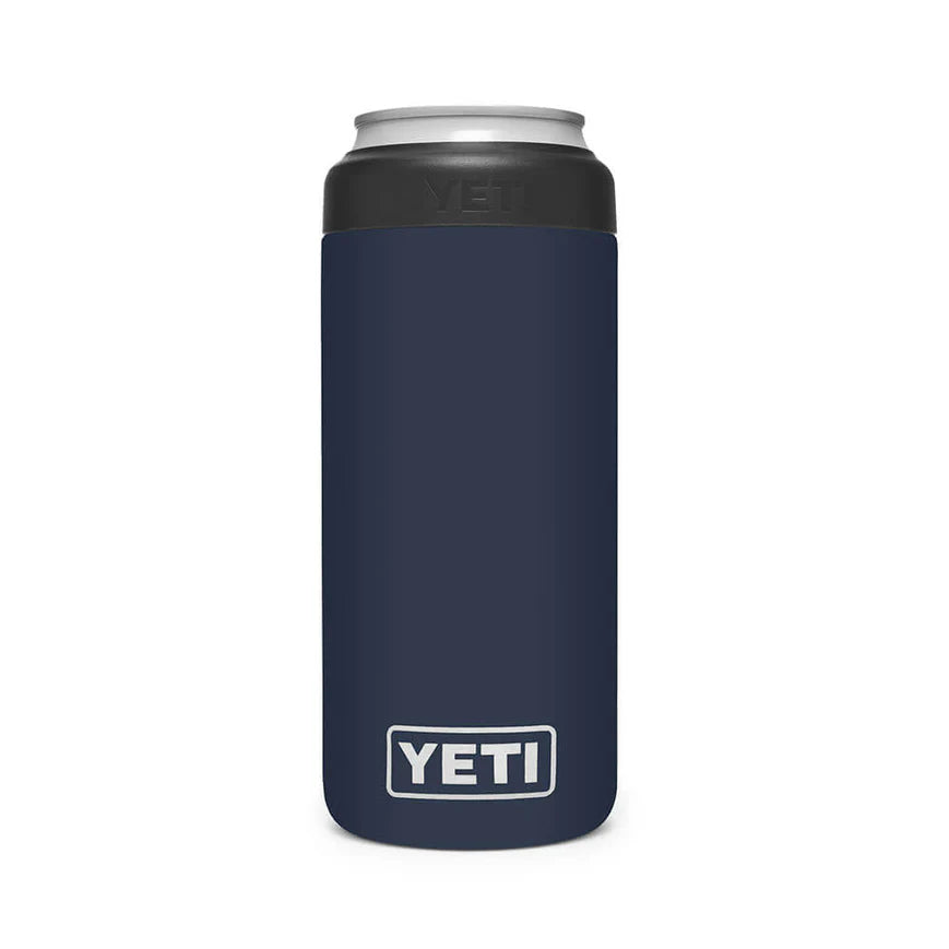 RAMBLER® 12 OZ COLSTER® SLIM CAN COOLER NAVY | Yeti Market