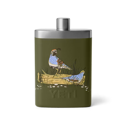 YETI Rambler Flask 7 oz Licorera Upland Olive | Yeti Market