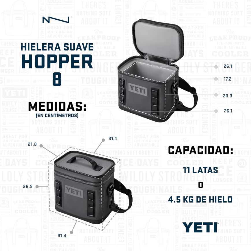 HIELERA HOPPER FLIP 8