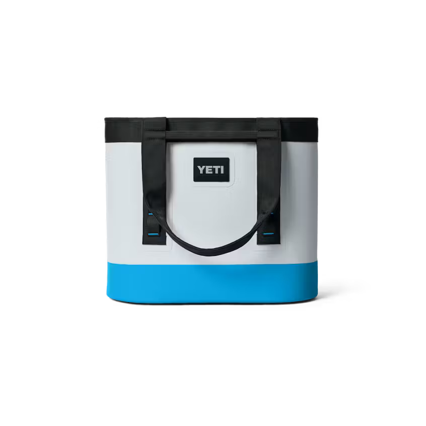YETI CAMINO 35 CARRYALL TOTE BAG FOG GRAY/BLUE | Yeti Market 