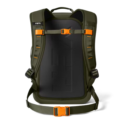YETI MOCHILA PANGA 28L WATERPROOF BACKPACK - OLIVE/KING CRAB ORANGE