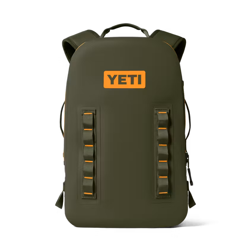 YETI MOCHILA PANGA 28L WATERPROOF BACKPACK - OLIVE/KING CRAB ORANGE