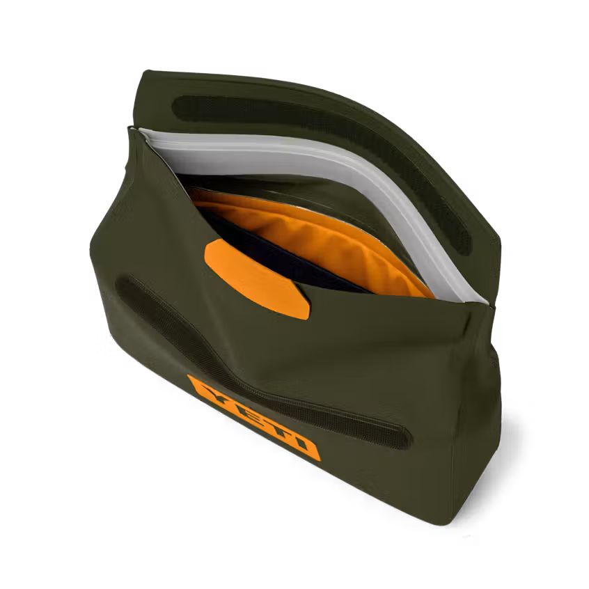 YETI SIDEKICK DRY® 1L GEAR CASE - OLIVE/KING CRAB ORANGE