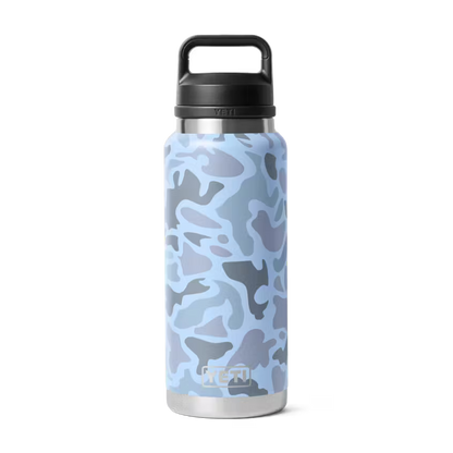 RAMBLER® BOTTLE 36 OZ CHUG CAP BLUE CAMO | Yeti Market