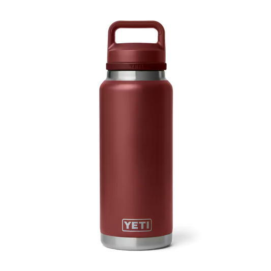 YETI RAMBLER BOTTLE 36 OZ CHUG CAP STAG RED | Yeti Market