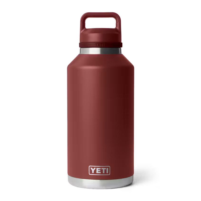 YETI RAMBLER 64 OZ BOTTLE CHUG CAP STAG RED | Yeti Market