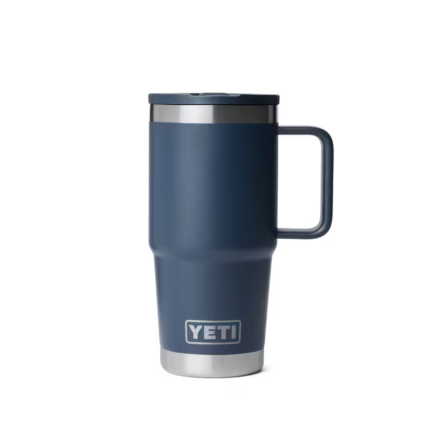 YETI 20 OZ TRAVEL MUG STRAW NAVY | Yeti Market