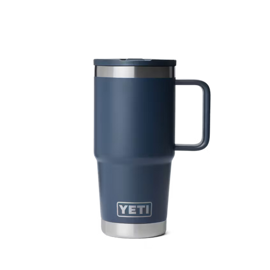YETI 20 OZ TRAVEL MUG STRAW NAVY | Yeti Market